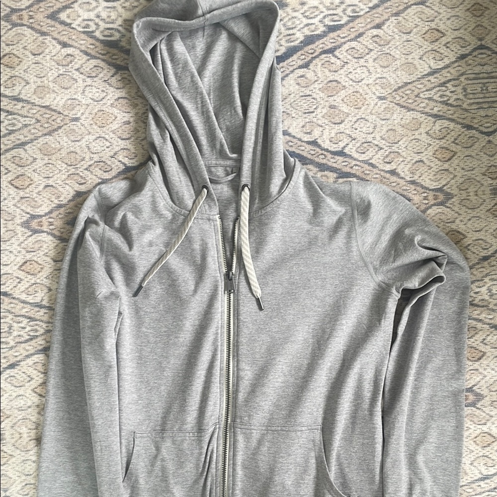 Vuori Gray Zip-Up Hoodie